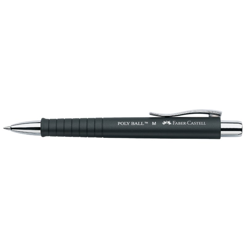 Faber-Castell stylo à bille POLY BALL, bleu, 0,5 mm, grip soft-touch