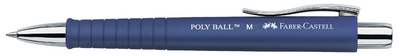 Faber-Castell drukbalpen POLY BALL, blauw, 0,5 mm, zwart