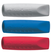 Faber-Castell GRIP ERASER CAP gum, grijs, PVC-vrij, 2 stuks