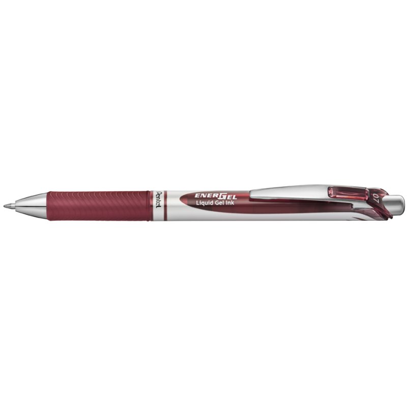 Pentel Liquid Gel-Ti gelpen, drukknop mechaniek, sepia, 0,35 mm