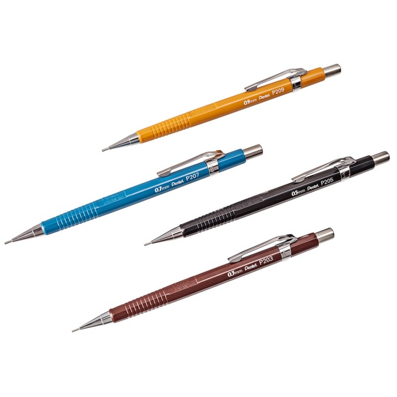 Pentel P205 vulpotlood, rood, 0,5 mm