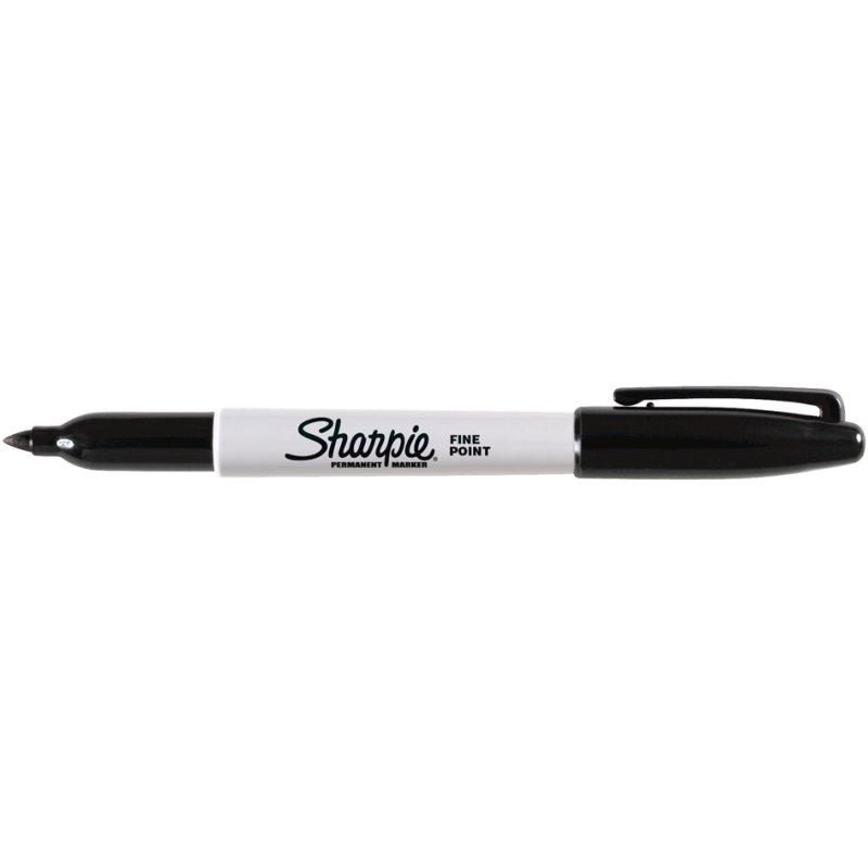 Sharpie permanente marker fine, zwart, ronde punt 1,0 mm
