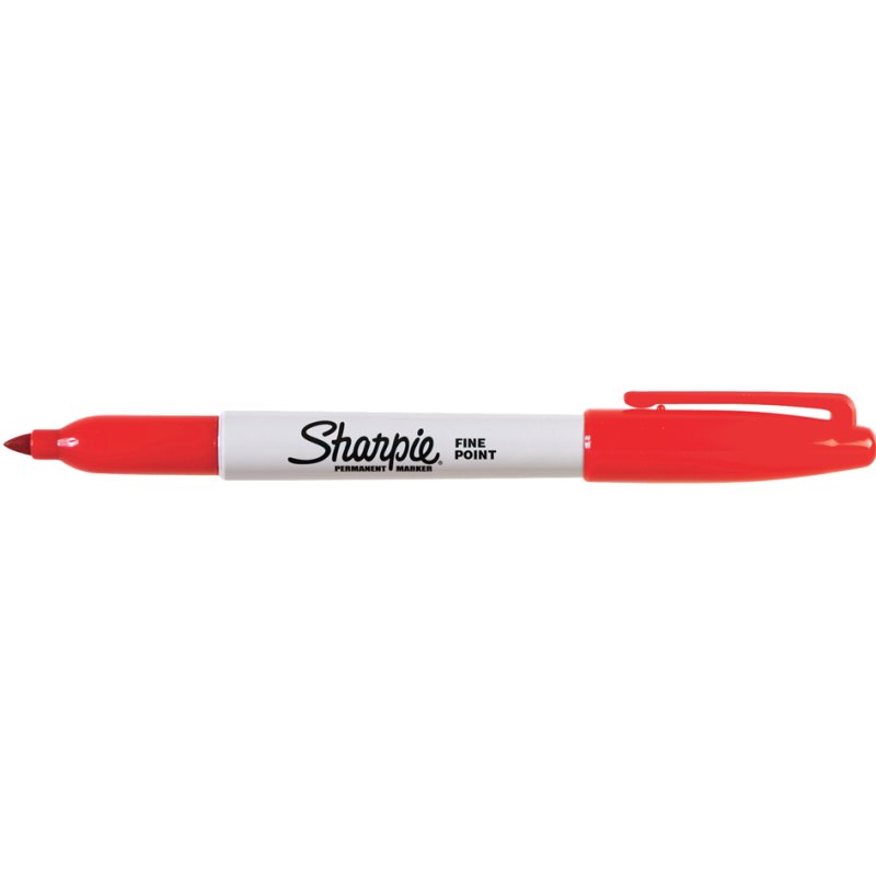 Sharpie permanente marker fine, rood, ronde punt 1,0 mm