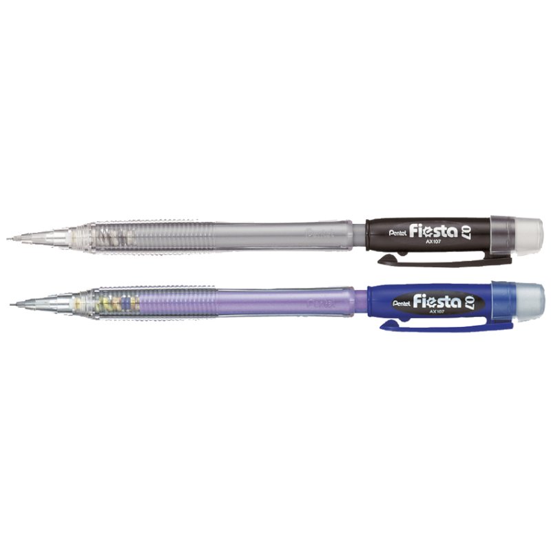 Pentel vulpotlood Fiesta AX107, transparant blauw, 0,7 mm
