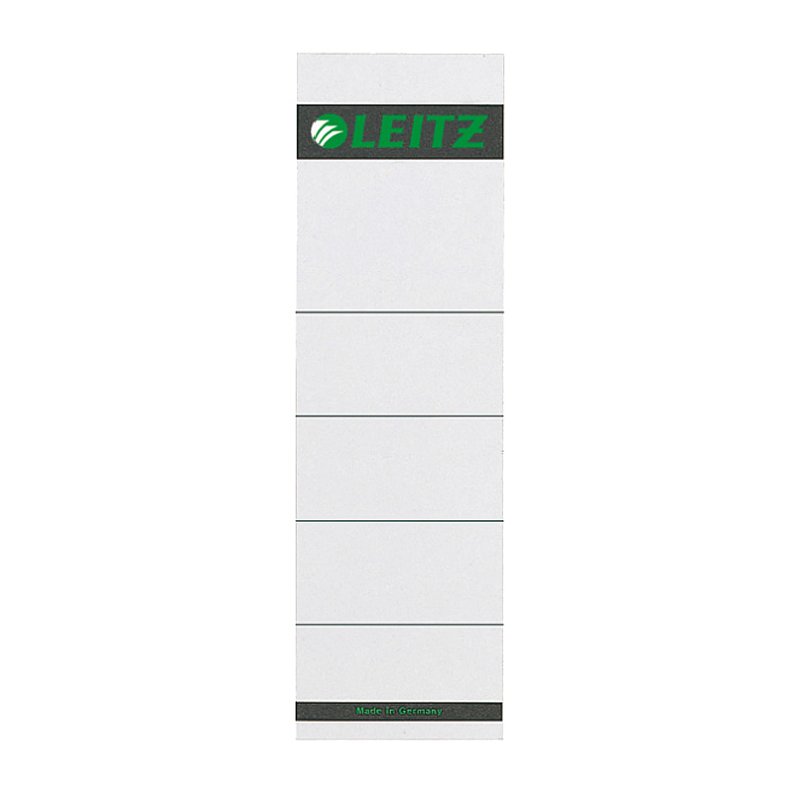 LEITZ rugetiketten voor ordners, 57×190 mm, grijs, 10 stuks