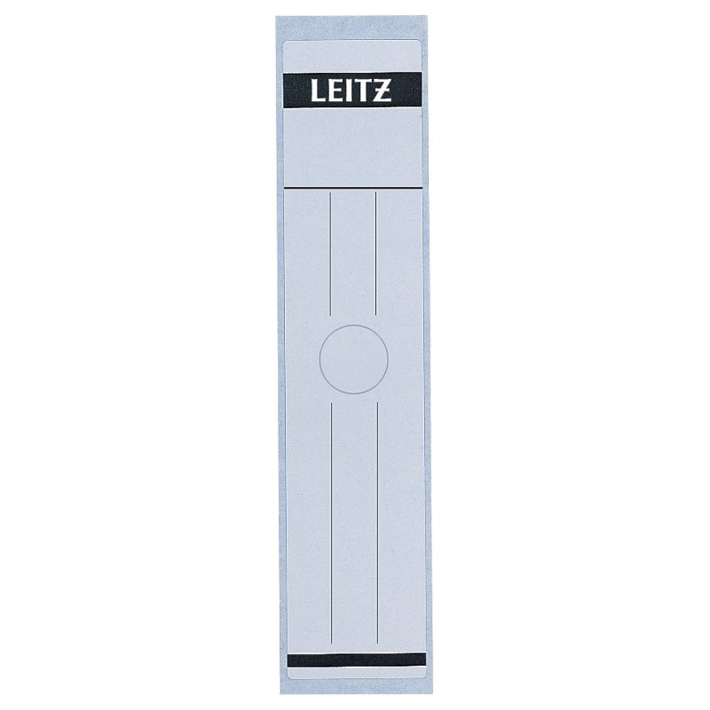LEITZ étiquettes de dos pour dossiers suspendus, 61 × 279 mm, gris, 10 pièces