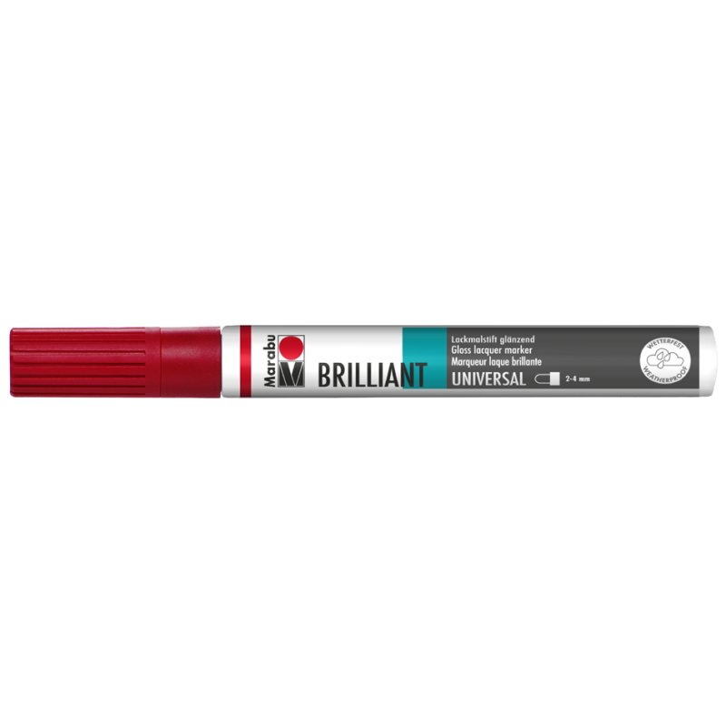 Marabu lakmarker Brilliant Painter, wit, 2-4 mm