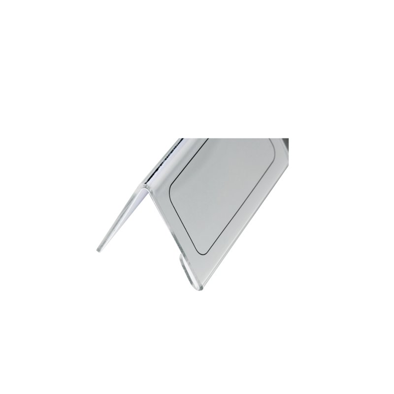 DURABLE naambordje dak-vorm acryl, transparant, 297×105 mm, 10 stuks