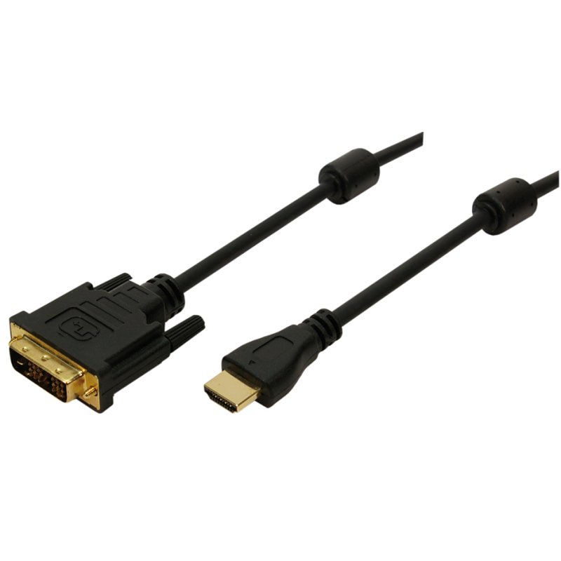 LogiLink Câble HDMI vers DVI-D, 3 mètres, noir