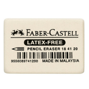 Faber-Castell gum wit, 40×27×13 mm, PVC-vrij
