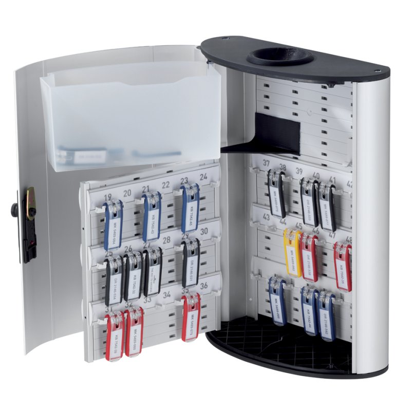 DURABLE coffre-clés KEY BOX plus, argent, serrure à combinaison, aluminium, 302×118×400 mm
