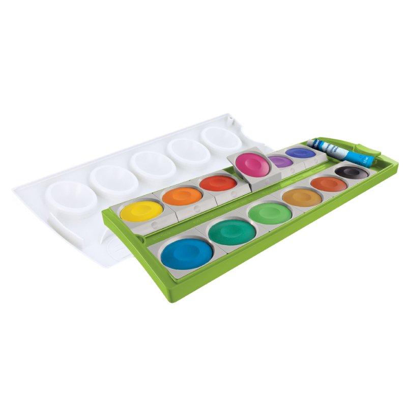 Pelikan boîte de peinture de couverture K24, bleu, 24 couleurs