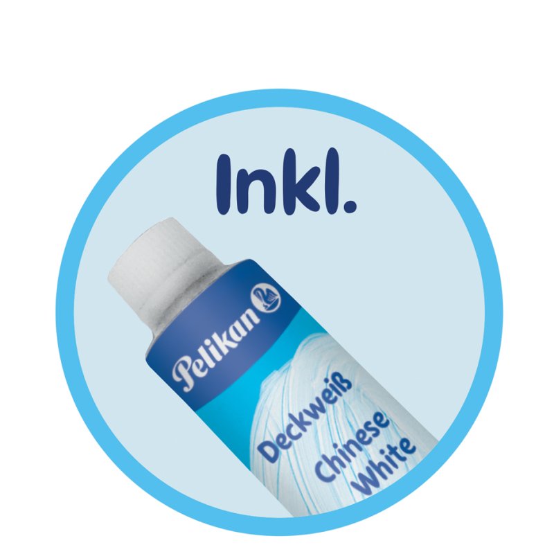 Pelikan boîte de peinture de couverture K24, bleu, 24 couleurs