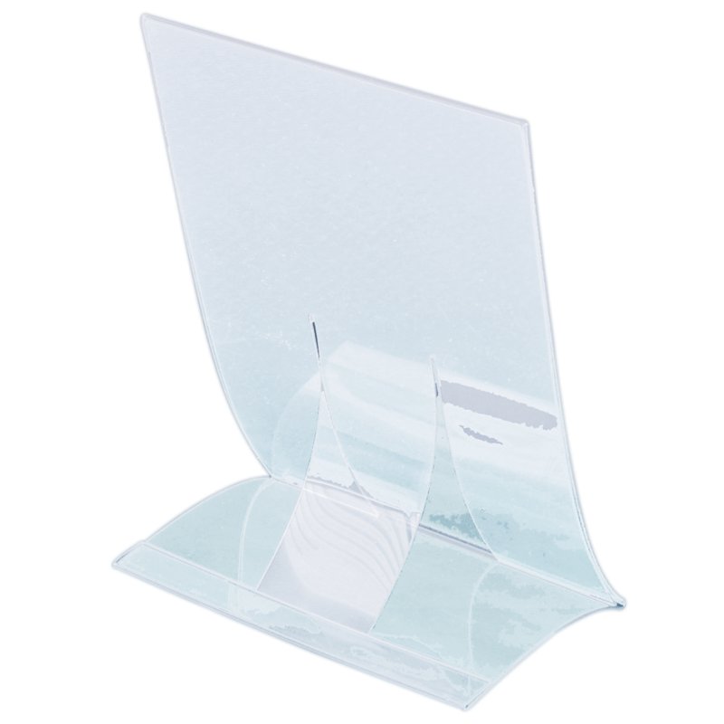 Sigel A4 desk stand, foldable, transparent, 2 pieces