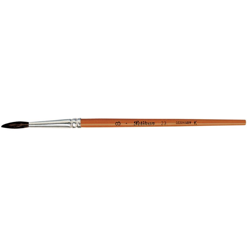 Pelikan pinceau rond n°23, taille 6, verni orange