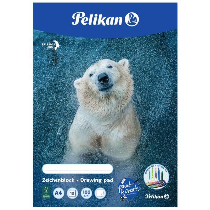 Pelikan tekenblok C3/20, A3, 100 g/m², 20 vel
