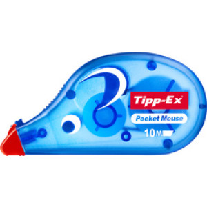 Tipp-Ex correctielint Roll-On Mini, transparant-blauw, 4,2 mm × 10 m