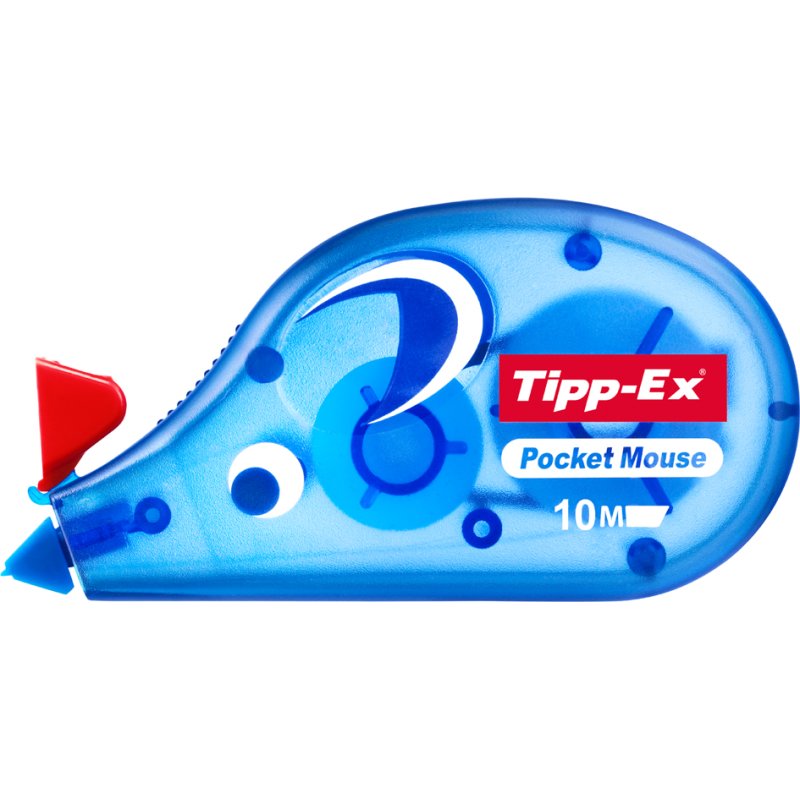 Tipp-Ex correctielint Roll-On Mini, transparant-blauw, 4,2 mm × 10 m