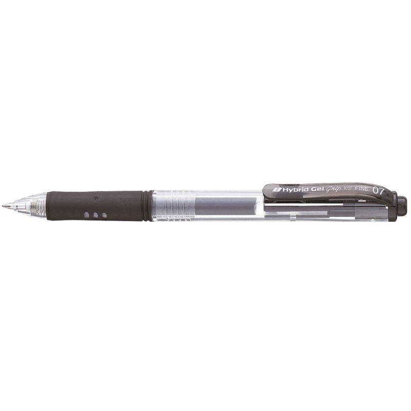 Pentel Hybrid Gel Grip K157, bleu, recharge possible, 0,35 mm