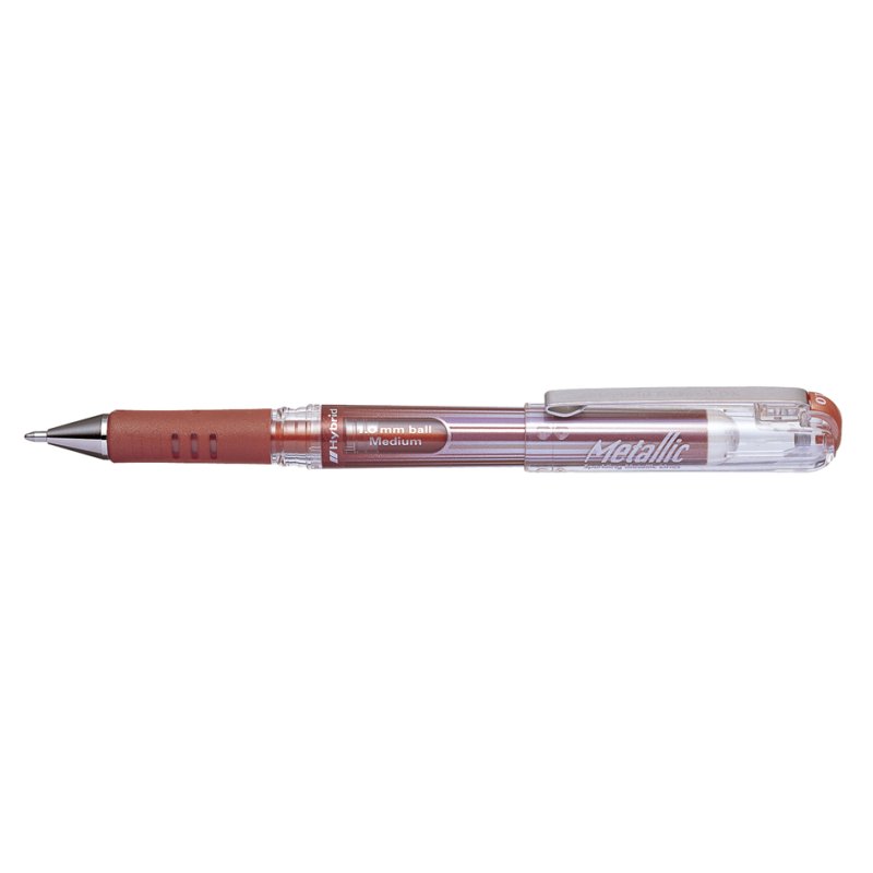 Pentel gelroller Hybrid Gel Grip DX Metallic, bronskleurig, 0,5 mm