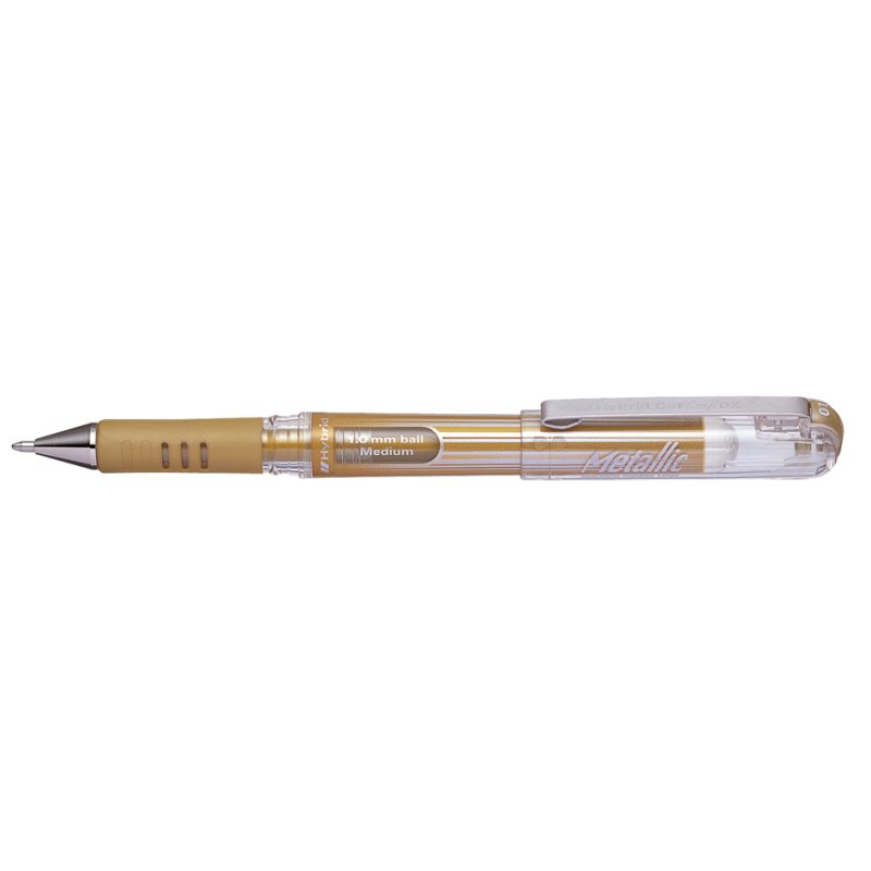 Pentel gelroller Hybrid Gel Grip DX Metallic, bronskleurig, 0,5 mm