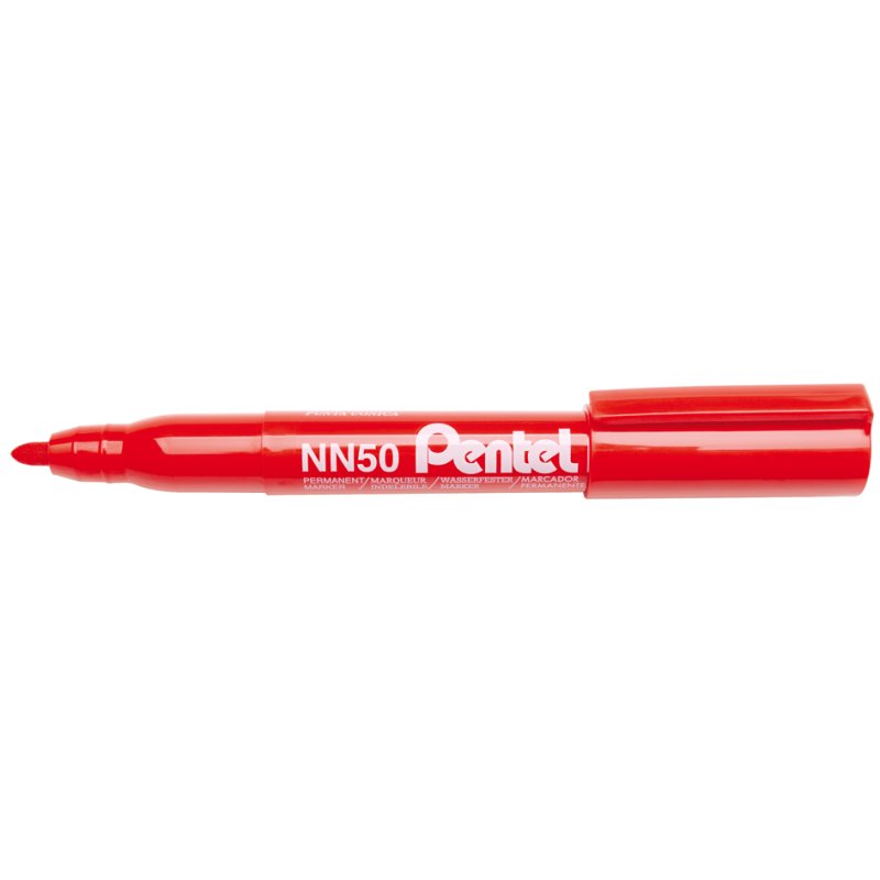 Pentel marqueur permanent GREEN-LABEL, bleu, pointe ronde, 1,1 mm
