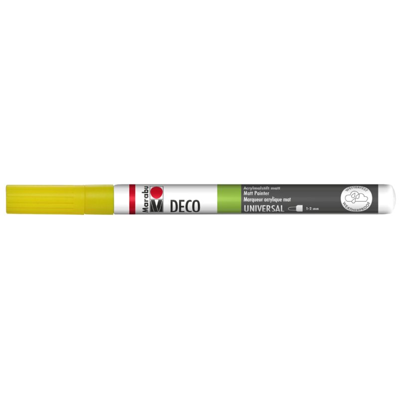 Marabu acrylmarker Deco Painter mat, wit, 1-2 mm