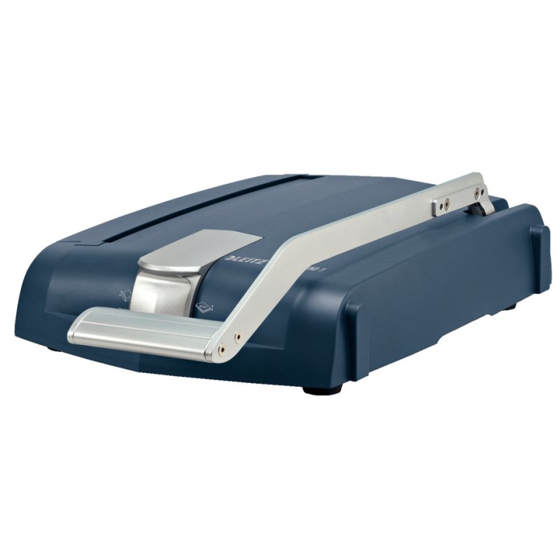LEITZ binding machine impressBIND 140, blue/silver, 10-140 sheets