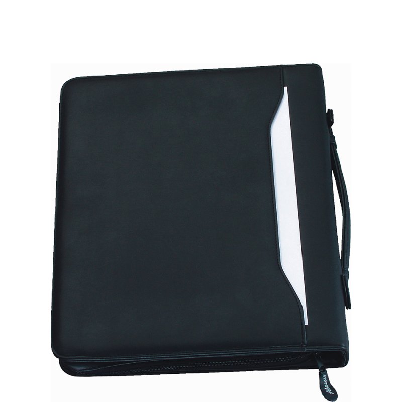 Alassio ring binder AREZZO A4, FINEtouch faux leather, black