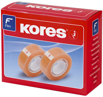 Kores plakband standaard, transparant, 12 mm × 10 m, 36 stuks