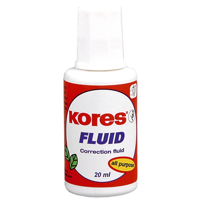 Kores liquide correcteur Fluid, blanc, 20 ml