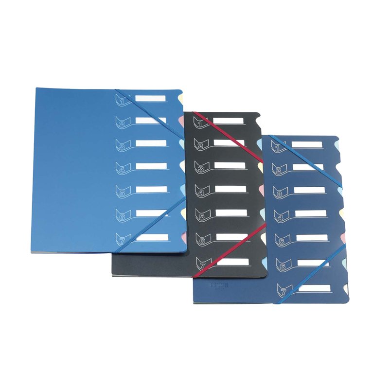 Extendos trieur A4, 7 intercalaires colorés, couverture PP