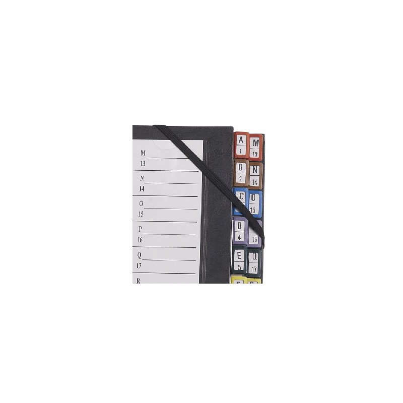 Extendos Classeur de bureau, 24 compartiments, serre-joint élastique