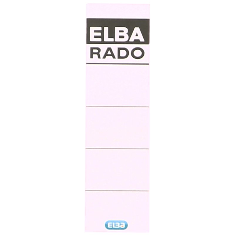 ELBA ordnerrug etiketten extra kort/breed, wit, 44×159 mm, 10 stuks