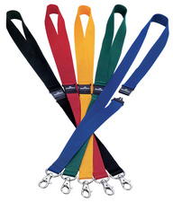 DURABLE textiel keycord 20 mm, veiligheidssluiting, zwart, 10 stuks