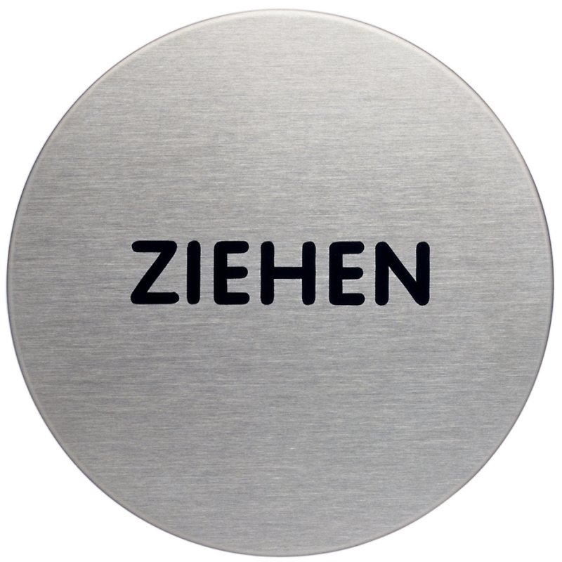 DURABLE pictogramme Tirer, auto-adhésif, 65 mm, argent