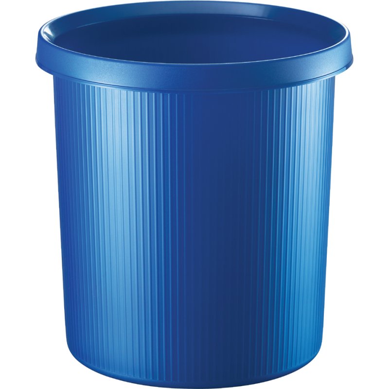 helit prullenbak The German Line, 18 liter, blauw, streepdesign