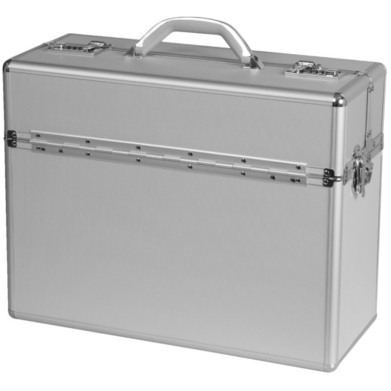 ALUMAXX ALPHA pilotenkoffertje, aluminium, zilver, 470×200×365 mm