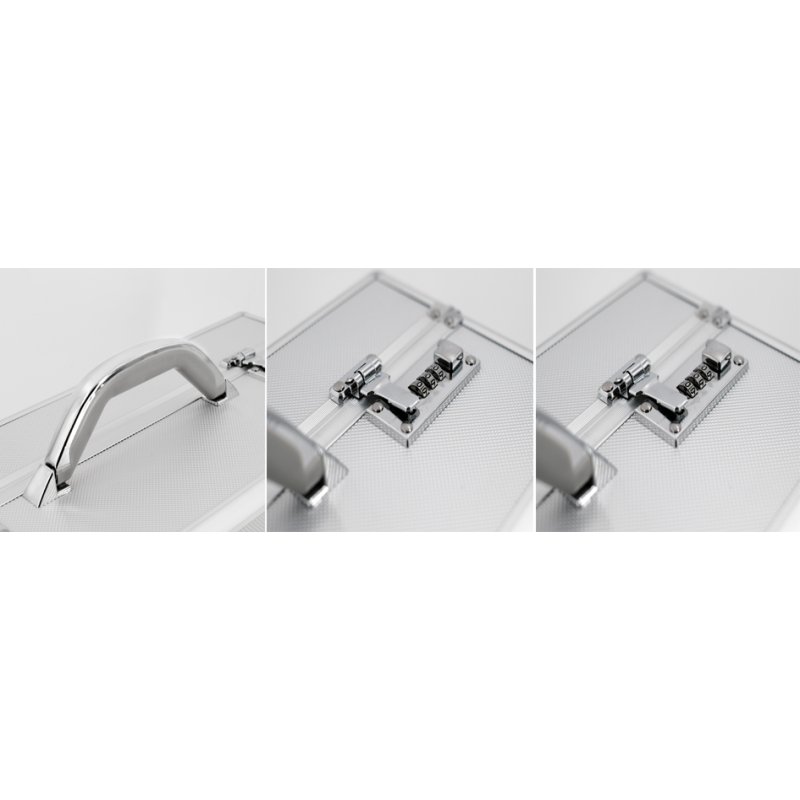 ALUMAXX ALPHA pilotenkoffertje, aluminium, zilver, 470×200×365 mm