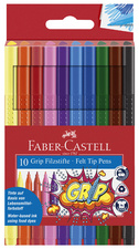 Faber-Castell viltstiften GRIP, uitwasbaar, 20 stuks