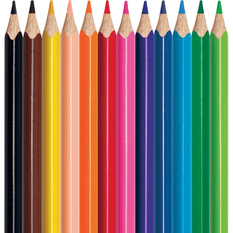 Maped COLOR'PEPS Mini colouring pencils, triangular, 12 pieces, 87 mm