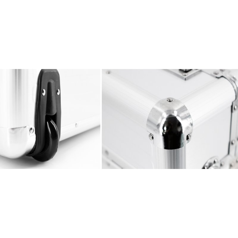 ALUMAXX valise pilote OMEGA, aluminium, argent, avec roulettes