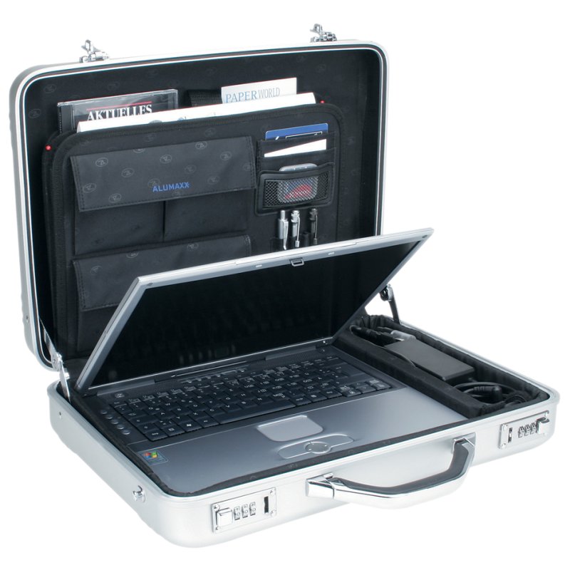 ALUMAXX laptop attachékoffer MERCATO, aluminium, zilver, tot 17 inch