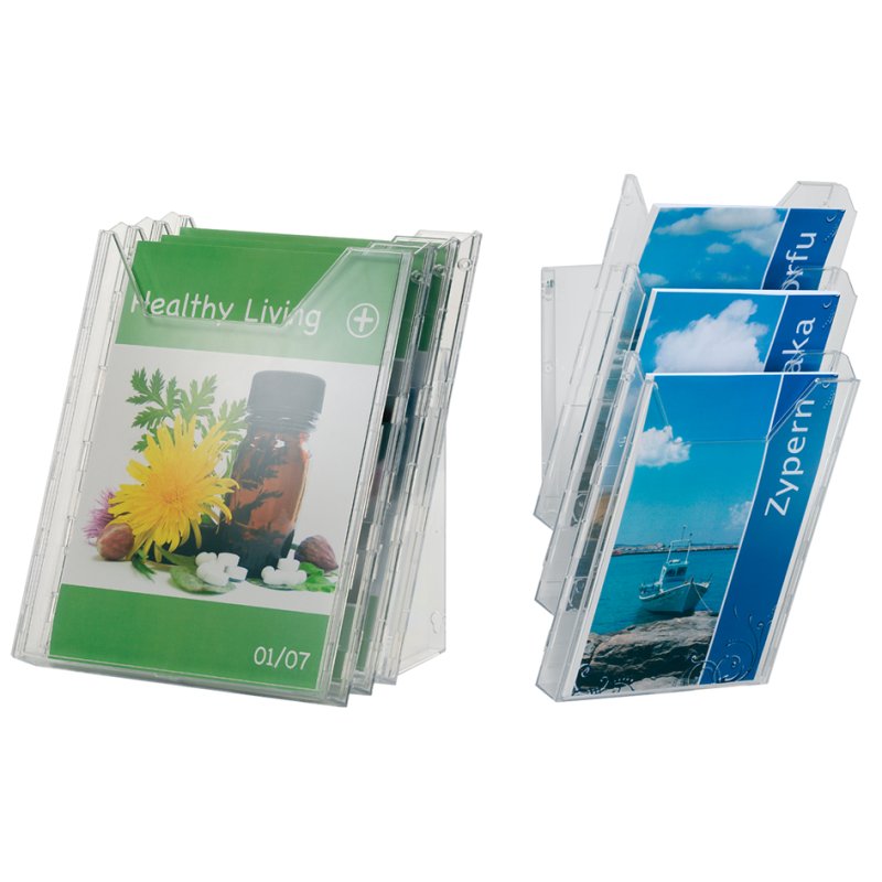 DURABLE présentoir COMBIBOXX A4 set L, transparent, 24 mm, 3 pièces