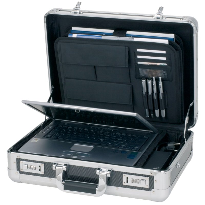 ALUMAXX laptop attachékoffer Carbon, aluminium, zilver/carbon, 17 inch