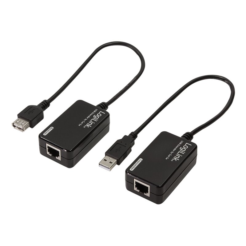 LogiLink Rallonge USB 2.0, noir, câble 300 mm