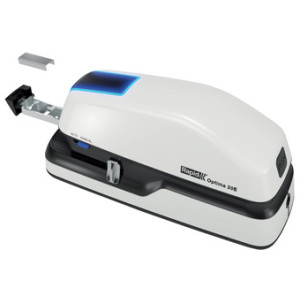 Rapid snelhechtapparaat Optima 20E, wit/grijs/blauw, 20 vel