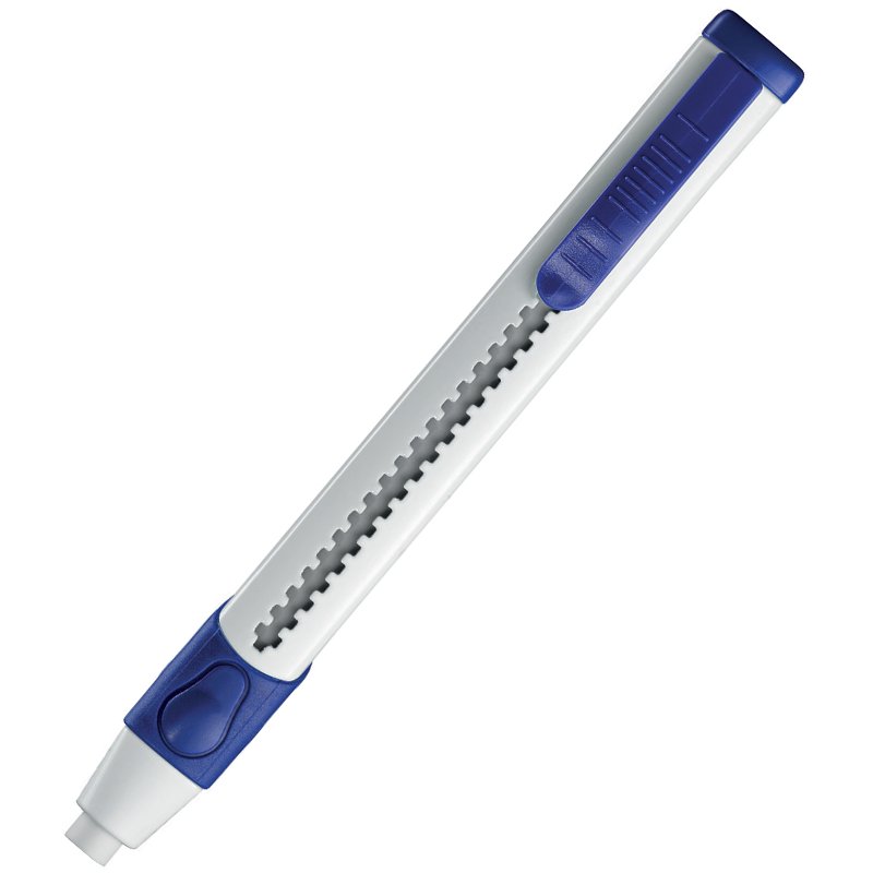 Maped gomme crayon, rechargeables, blanc/bleu, forme triangulaire