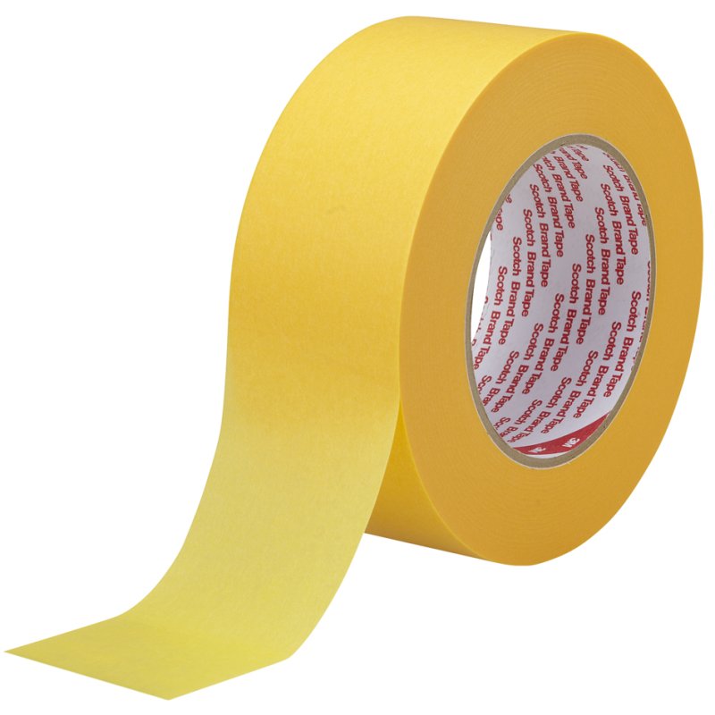 3M Goud afplaktape 244, 48 mm x 50 m, dikte 0,08 mm