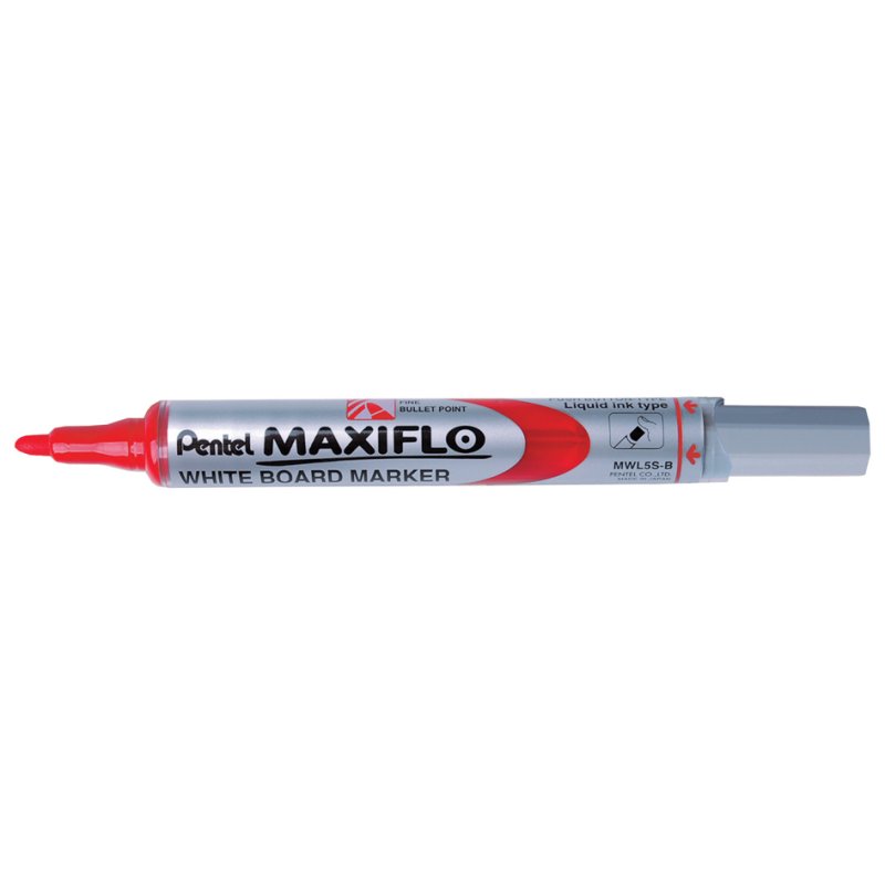 Pentel marqueur pour tableau blanc, bleu, pointe fine, 1,6 mm